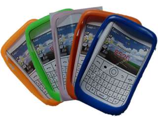 New 10x Mixed Colors Silicon Case BlackBerry Curve 8520  