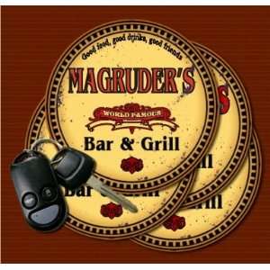  MAGRUDERS Family Name Bar & Grill Coasters Kitchen 