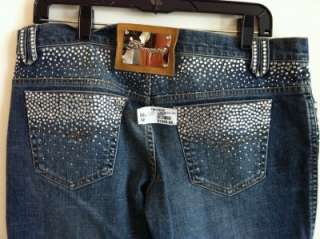 New w/Tags Size 12 Blumarine Diamond Embezzled Jeans  