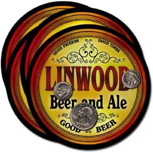  Linwood , WI Beer & Ale Coasters   4pk 