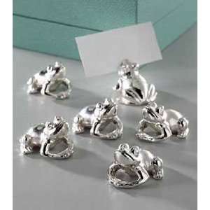  Ercuis Frogs Place Card Holders   Set of Six   Silver 