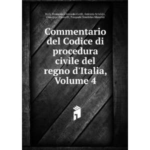   Scialoja, Giuseppe Pisanelli, Pasquale Stanislao Mancini Italy Books