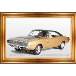   Replicas   Dodge Charger R/T Hard Top (1970, 124, Gold) Toys & Games