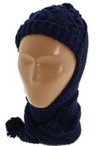   Boys Girls Cable Knit Hat Scarf 2T 3T 4T Toddler Blue NEW Gift  