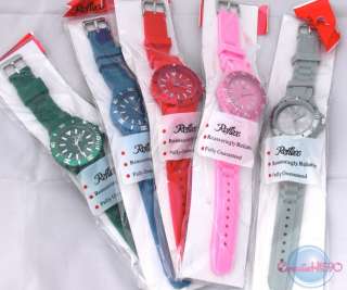 New sporty silicon watch available in various coloursat this price buy 