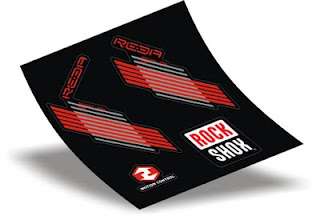 Vinyl Suspension Stickers   Fox RockShox RST Marzocchi  
