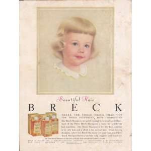  Breck Shampoo Blonde Child 1957 Original Vintage 