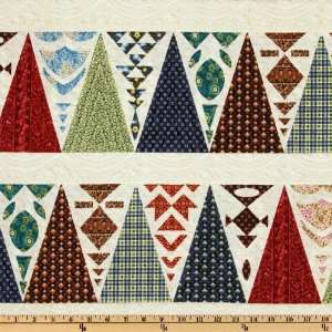  44 Wide Dear Jane II Triangle Cream Fabric By The Yard 