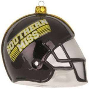  Southern Miss Golden Eagles Team Glass Helmet Ornament 