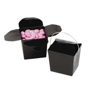  Black Takeout Boxes   Party Favor & Goody Bags & Paper 