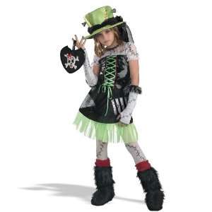   Monster Bride (Green) Child Costume / Black/Green   Size Medium (7 8