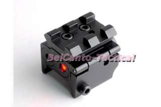 Tactical 532NM Red Laser Sight w/ Weaver Rail Base for Compact 