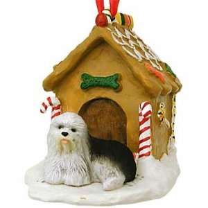  Old English Sheepdog Gingerbread House Christmas Ornament 