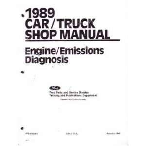  1989 FORD LINCOLN MERCURY Emissions Diagnosis Manual 