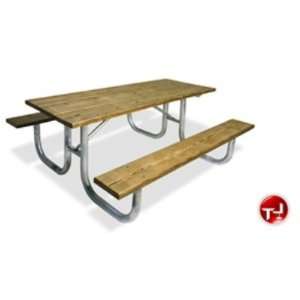  Outdoor 238 Picnic Bench Table, 8 Extra Heavy Duty Pine 
