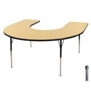   Table in Maple Edge Banding Black, Leg Color Black, Leg Style
