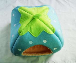 Cute Cashmere Foldable Strawberry Pet Nest Dog Bed Cat Bed 5 Colors 
