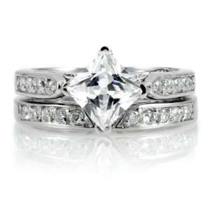  Bronwyns 2 CT CZ Wedding Ring Set Emitations Jewelry