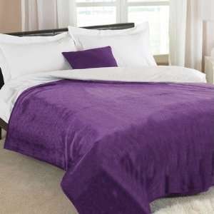  Plain Dyed Luxury Blanket in Plum