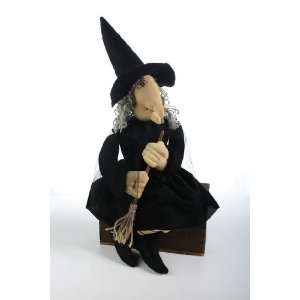  Hilda the Primitive Fall Halloween Witch with Broom