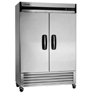 Master Bilt MBR49 S Reach In Refrigerator, two section, 49.0 cu ft 
