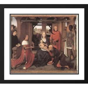  Memling, Hans 32x28 Framed and Double Matted Triptych of 