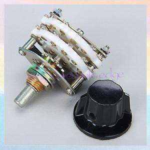 pole 5 position Ceramic Rotary Switch RF Power 4P 5T  