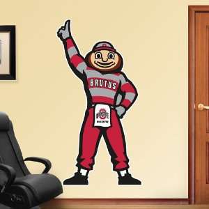  NCAA Brutus Buckeye Illustrated Mascot Vinyl Wall Graphic 
