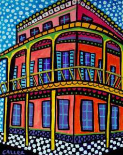 PRINT New Orleans Abstract City French Quarter Painting  