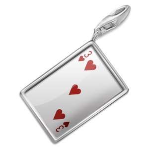  FotoCharms Heart Three   Three / card game   Charm with 