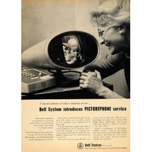   Telephone System Picturephone Apparatus   Original Print Ad Home