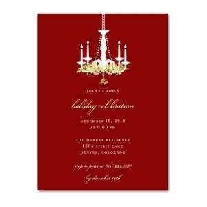  Holiday Party Invitations   Swedish Chandelier By Magnolia 