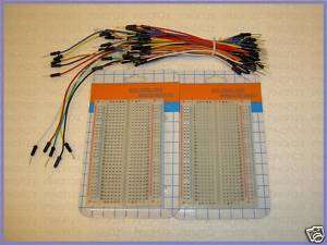 2p x 400 pts solderless breadboard w75 pcs jumper wire  