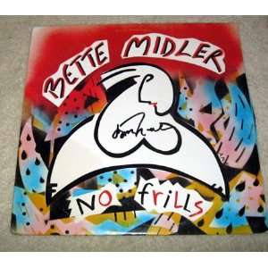  BETTE MIDLER signed AUTOGRAPHED Record *PROOF Everything 