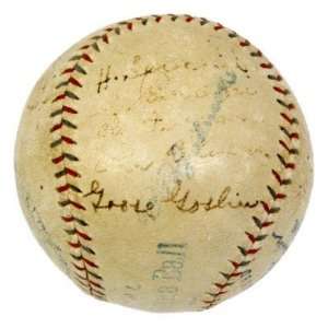  Walter Johnson Signed Baseball   1925 WASHINGTON SENATORS 