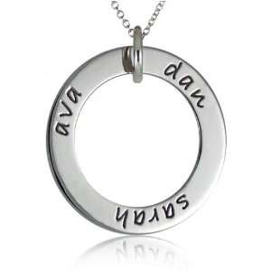 Swank Mommy Personalized Three Name Loop Necklace Jewelry