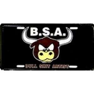 BSA Bull Shit Artist License Plates Plate Tags Tag auto vehicle car 