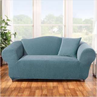 Sure Fit Stretch Stone Sofa Slipcover in Teal (Box Cushion) 176627270B 