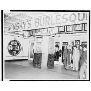 Minskys Burlesque theater,Paul Moss,Curtain Down,1937  