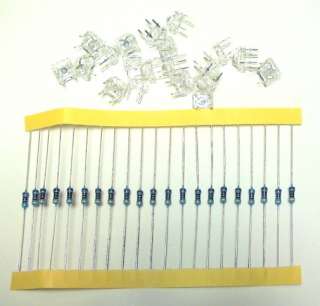 20 WHITE SUPERFLUX LEDS FOR LIGHTING HO SCALE BUILDINGS & FREE WIRING 