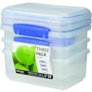  Klip It 1613 3 Pack 3 by 1 Liter Containers Kitchen 