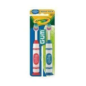 Butler Gum Crayola Marker Toothbrush for Kids 2pak 