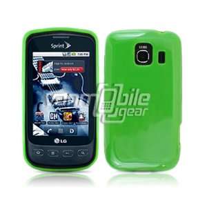  GREEN TPU GLOSSY CASE + LCD SCREEN PROTECTOR for LG 