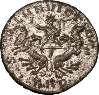   Quality Silvered Ancient Roman Coin SOL SUN GOD on CHARIOT Horses