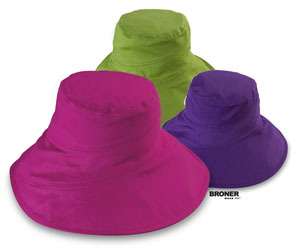 Cotton Sun Hat 4 3/4 Shapeable Floppy Brim by Broner  