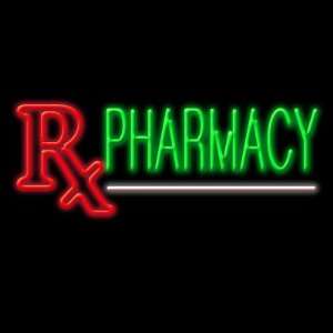  LED Neon Rx Pharmacy Sign