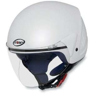  Suomy Jet Light Solid Open Face Helmet Large  White 