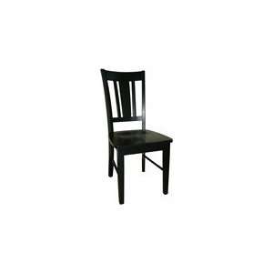International Concepts C46 10P San Remo Splatback Chair Black   Set of 
