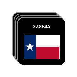  US State Flag   SUNRAY, Texas (TX) Set of 4 Mini Mousepad 