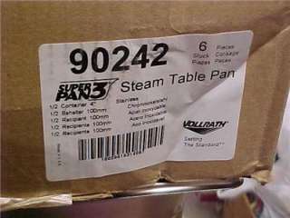VOLLRATH SUPER PAN 3 STEAM TABLE PAN 90242 STAINLESS  